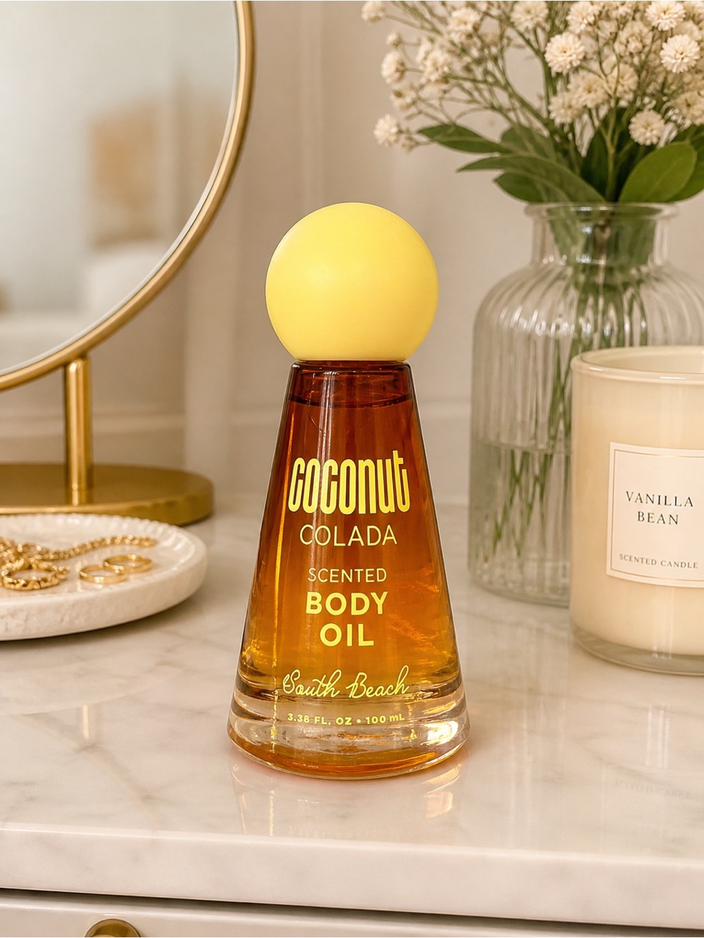 🌴 Coconut Colada Body Oil – South Beach Glow ✨ NEW 🥥